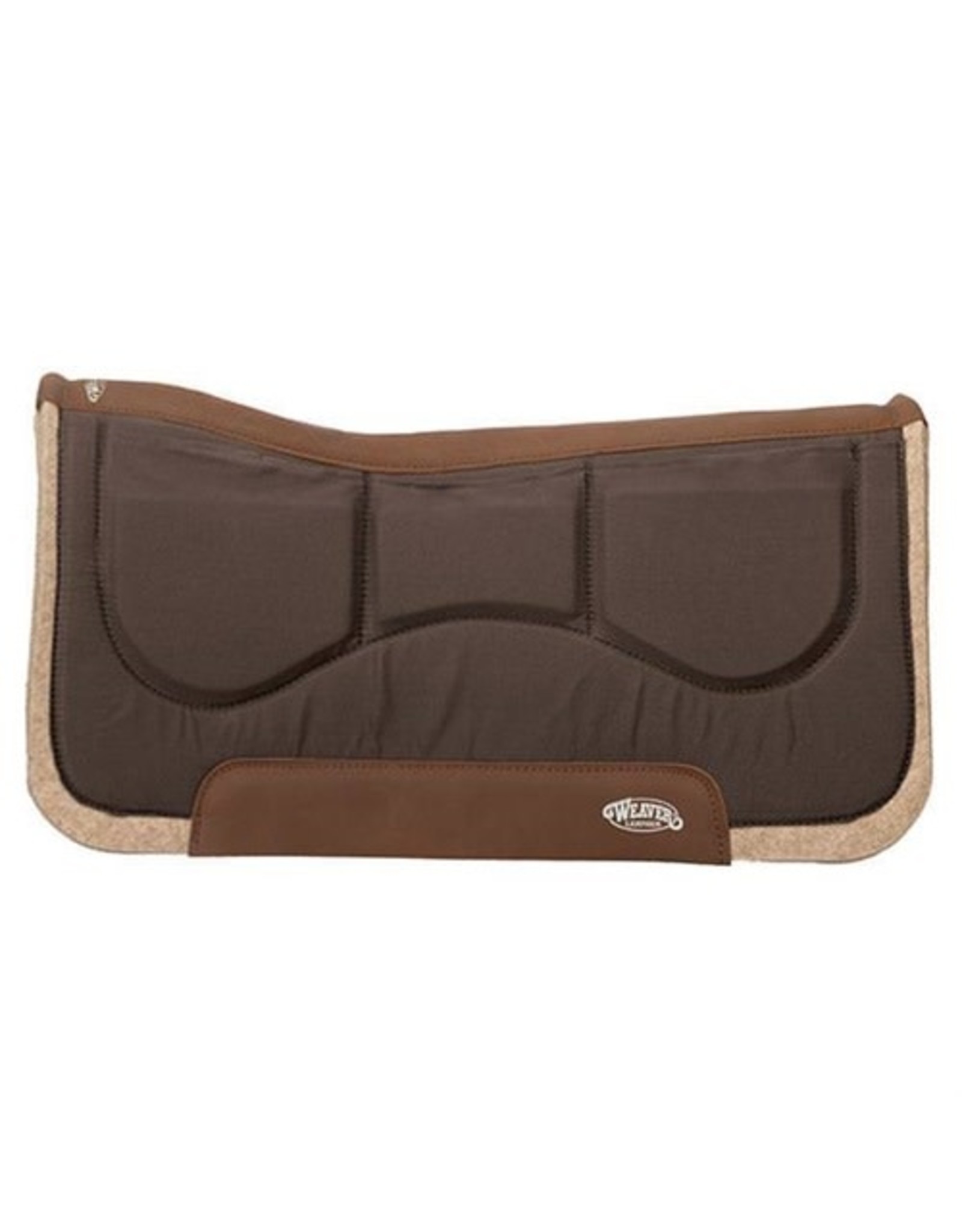 PAD* Weaver Leather Wool Blend Felt Shim Saddle Pad w/ Removable Shims