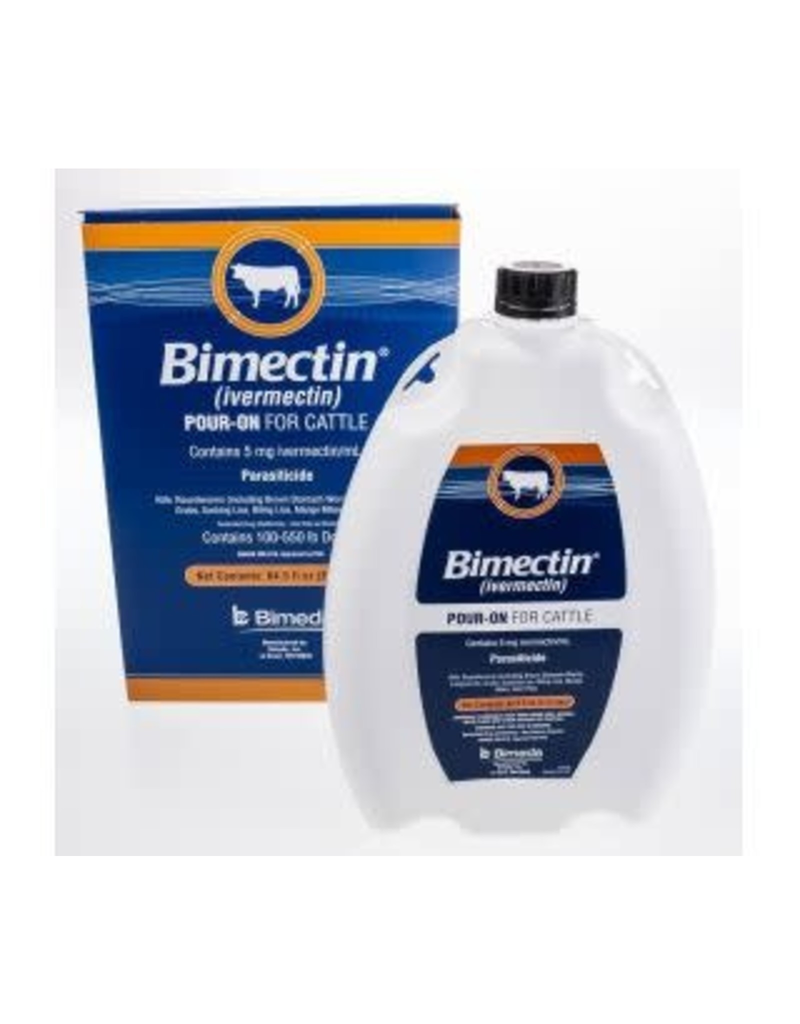 Bimectin Ivermectin Pour On - 5L - 5 mg /ml (0.5% w/v) - Application 1ml / 10 kg   DIN:02283123