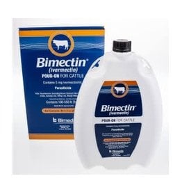 Bimectin Ivermectin Pour On - 5L - 5 mg /ml (0.5% w/v) - Application 1ml / 10 kg   DIN:02283123