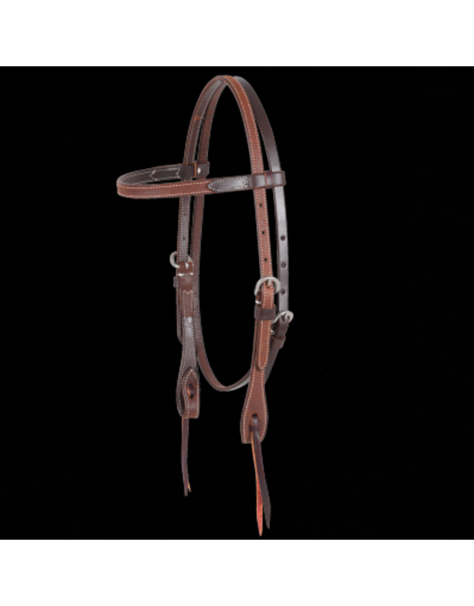 Browband Headstall Chocolate Roughout - HB86SNT - Pony
