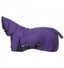Tough 1 - 1200D Ripstop Winter Turnout Blanket W/Full neck- 84"-300G,Purple-Shoulder Gusset w/ Smooth Inside Seam.