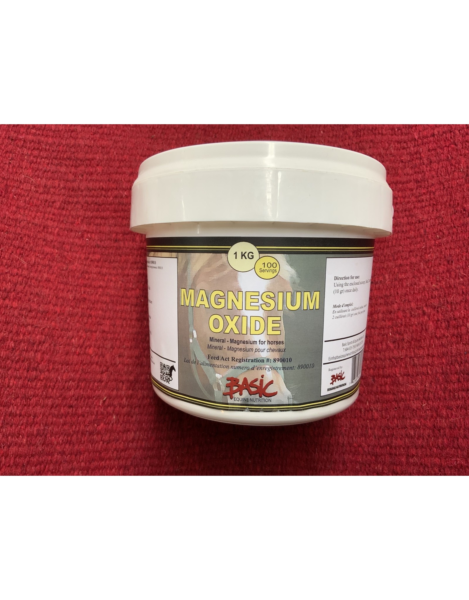 Basic Sports Magnesium Oxide Pure - 1 kg TEN460 - 80460
