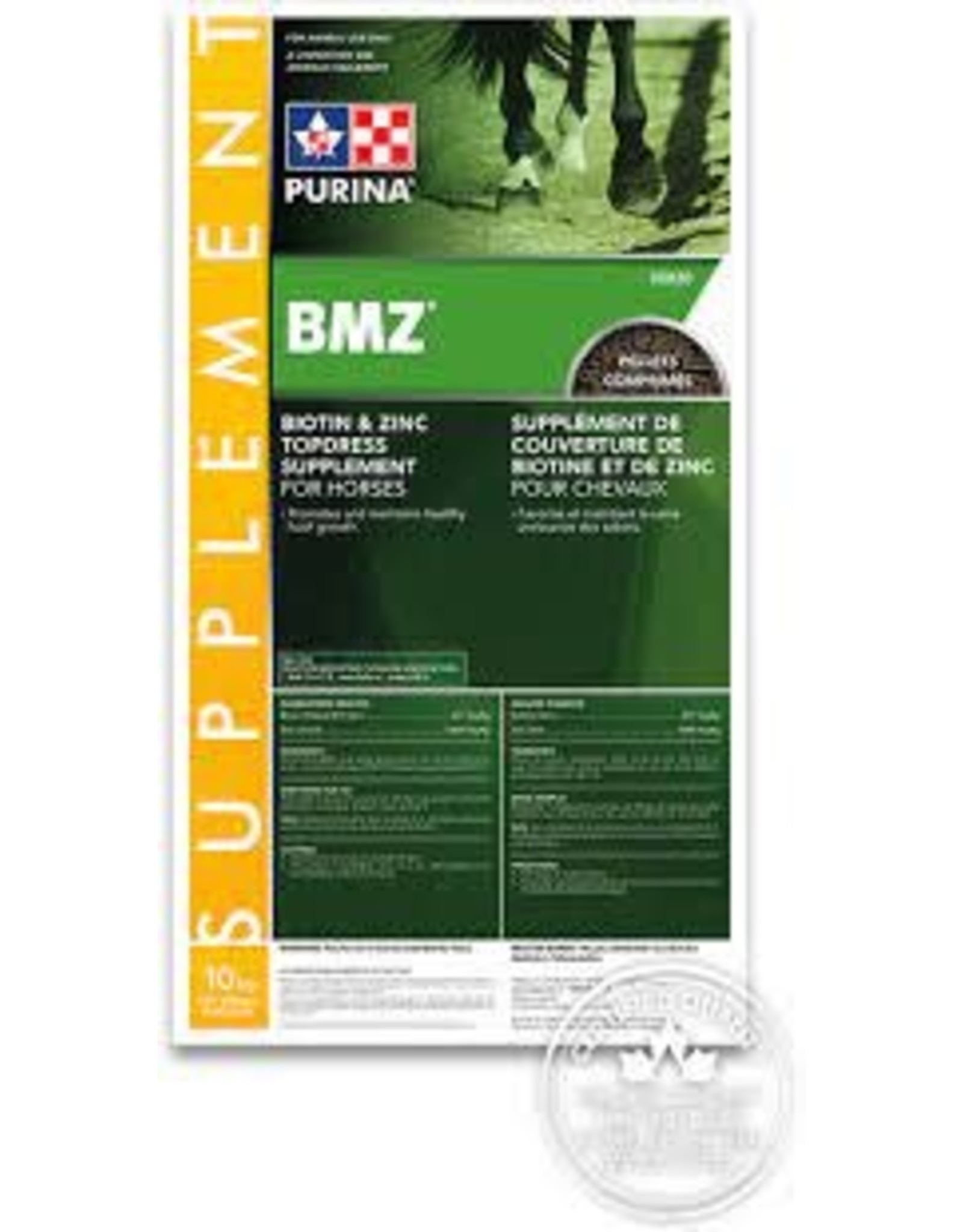 Purina PURINA BMZ  SUPPLEMENT 3kg  - CP35820 - NSC 0% - Hoof supplement - Contains biotin, methionine and organic zinc.