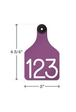 Ritchey TAG* Ritchey - Universal Large- Purple/White 25pk -04113 w/Buttons - PO1547