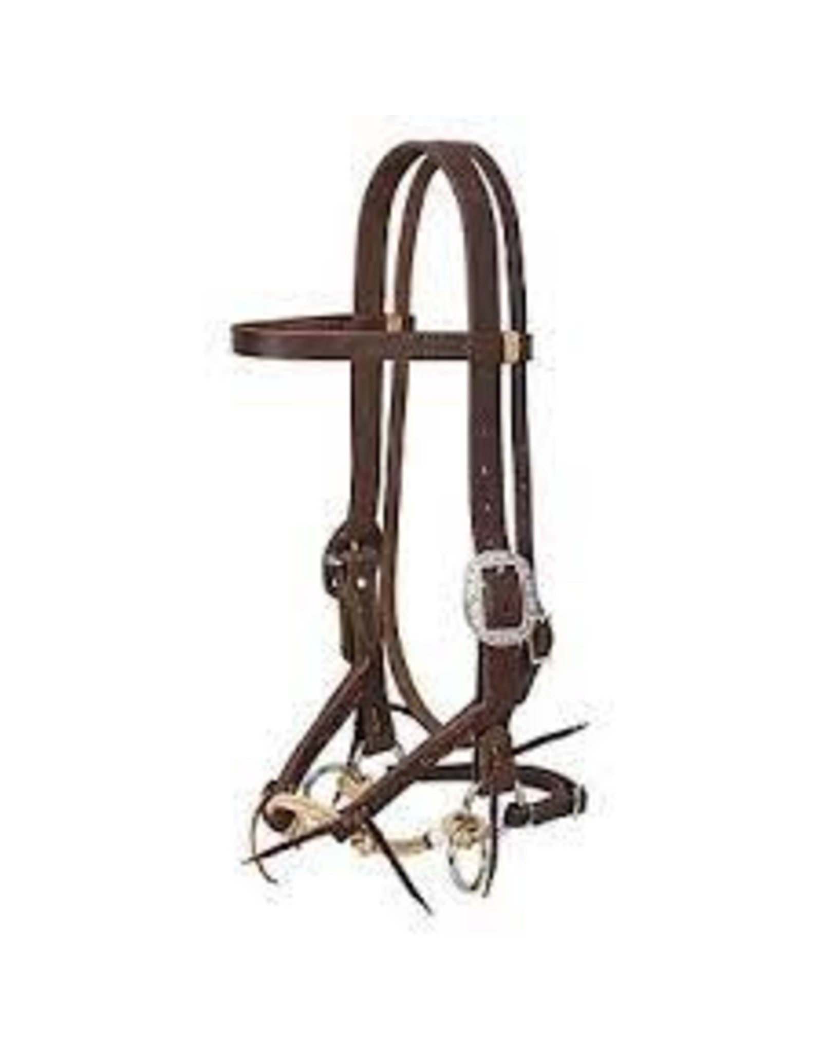 Justin Dunn Bitless Bridle - Oiled Canyon Rose - 10-0296