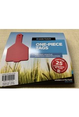 Leader TAG* LEADER 1 PC CALF TAGS 25's- Red CAT10B 61.00 (w) x 100.00 (h) x 21.05 (d) mm