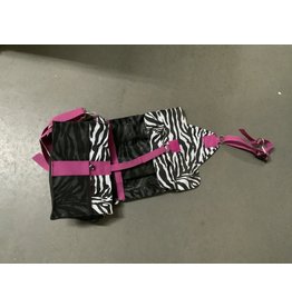 Deluxe Groom Tote-Zebra w/Pink Trim