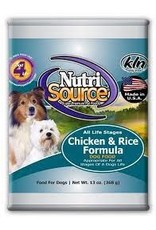 Nutri Source NUTRI SOURCE - Chicken & Rice Canned Dog Food Pate -Single 13 oz- 92000-7 (Case price $33.47)