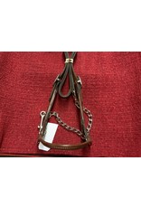 LEATHER SHOW HALTER - YEARLING - LT. BROWN - #084-010