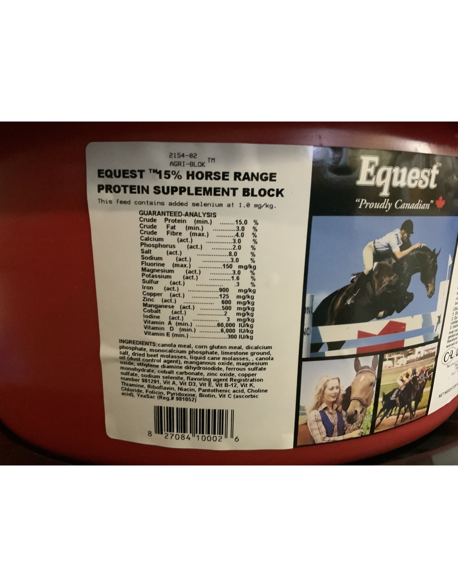 Equest 15% Horse Range Protein /  Horse Mineral Tub - 55lb/25kg - 1644046