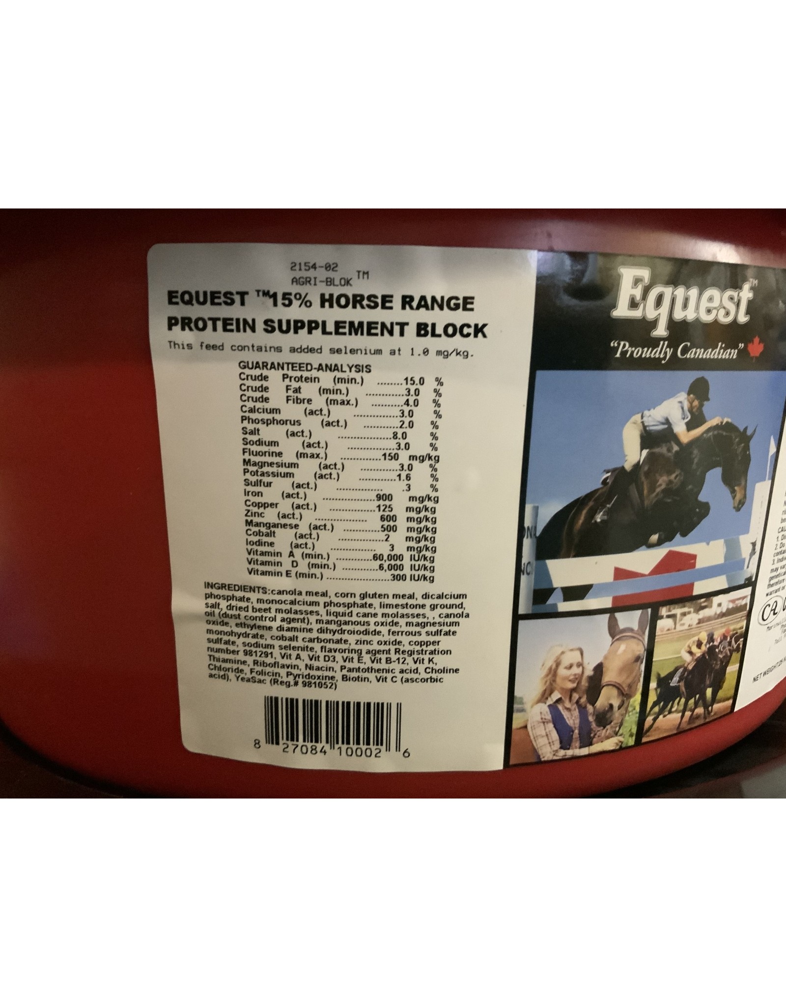 Equest 15% Horse Range Protein /  Mineral Tub - 55lb/25kg - 1644046