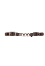 Curb Chain - Flat Leather Curb Chain DRK BR 172452-71