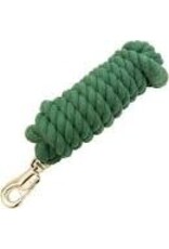 Cotton Rope Lead Shank 9/16" - 6' / Brass Bolt Snap -  Hunter Green - TP2509A-HG