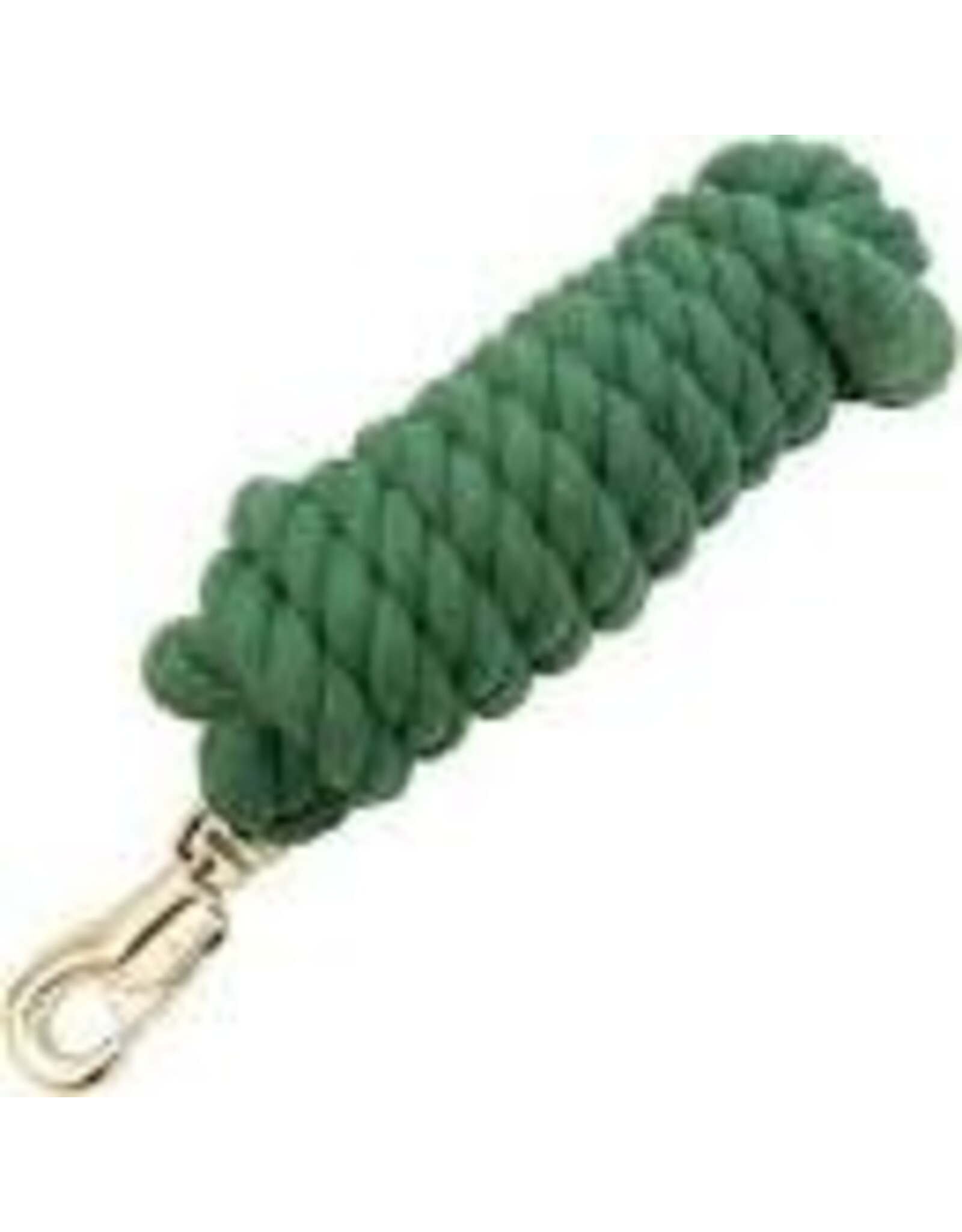 Cotton Rope Lead Shank 9/16" - 6' / Brass Bolt Snap -  Hunter Green - TP2509A-HG