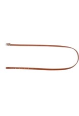 Leather Throat Strap 1/2" x 42" - Dark Walnut - Nickel Plated Hardware- 172422-71