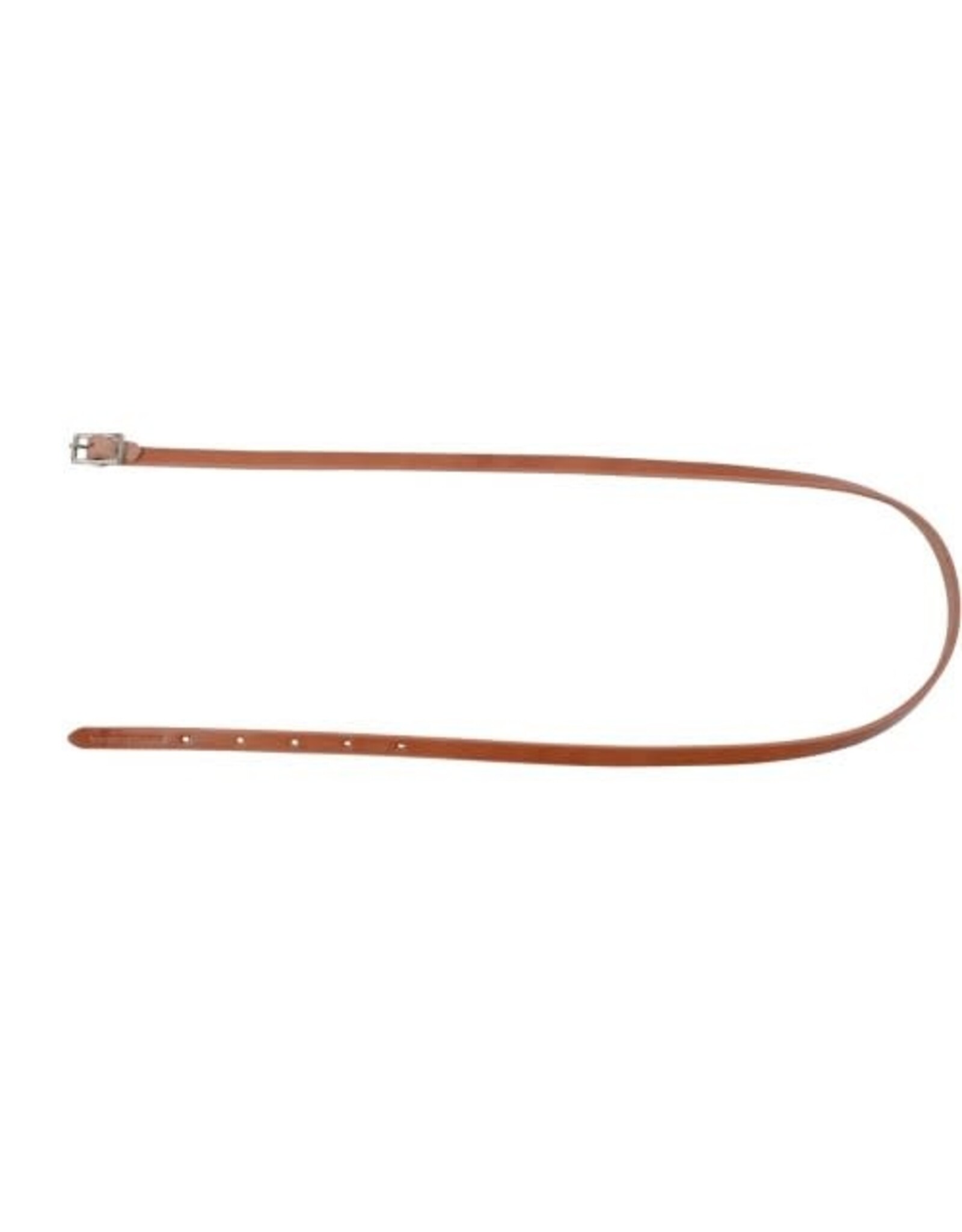Leather Throat Strap 1/2" x 42" - Dark Walnut - Nickel Plated Hardware- 172422-71