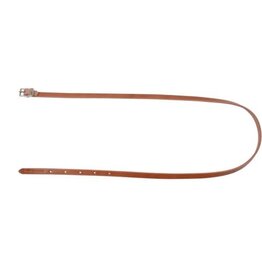 Leather Throat Strap 1/5" x 42" - Dark Walnut - Nickel Plated Hardware- 172422-71