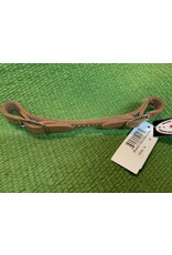 Curb Strap -  Rounded Leather Curb Strap - Golden - 172150-76