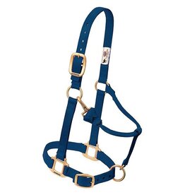 Weaver Original Adjustable Chin and Throat Halter  1" - Yearling  - Navy -  35-7033-NV