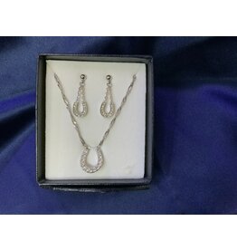 Montana Silversmith Necklace and earrings horse shoes JS808