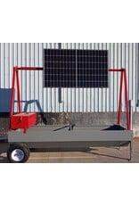 DC Solar Water Dragon - Portable Water Wagon - 12G Steel, Powder Coated, 375W Solar Panel, 24Volt MPPT Controller, Rule 24V Floating Pump, 50ft. 1/2" Hose - One In Stock