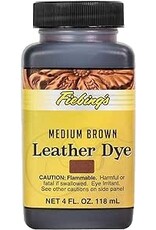 Fiebings Leather Dye 4 oz - Medium Brown - 116700-25