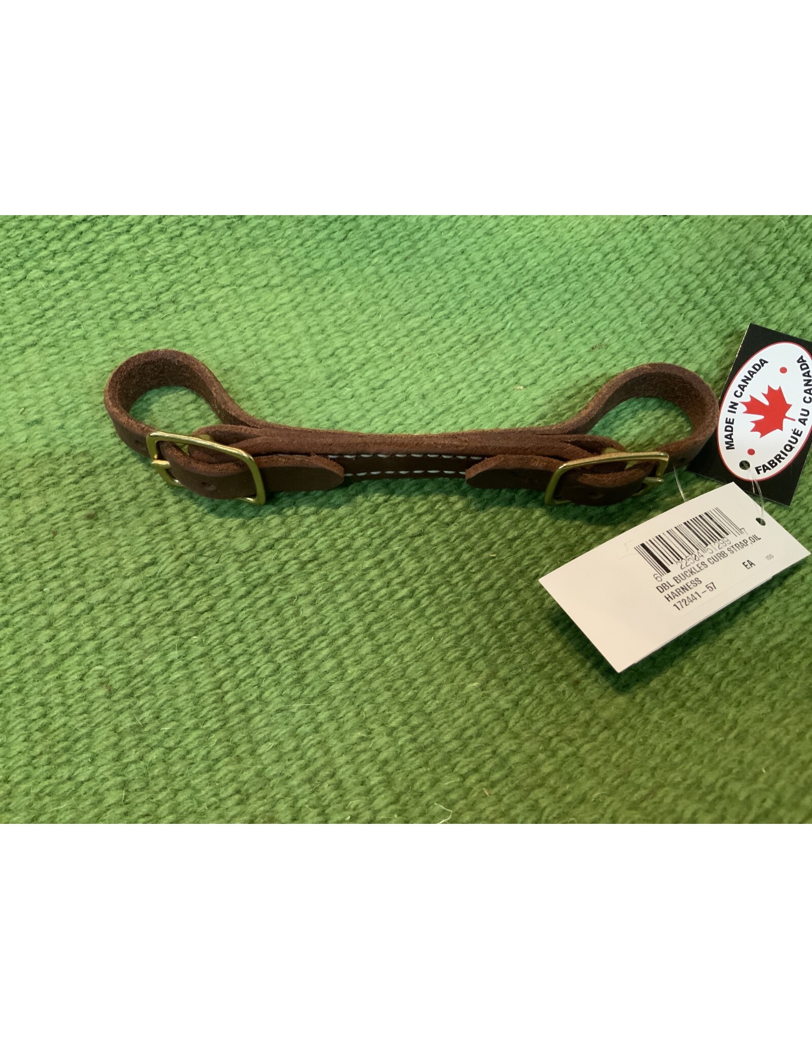 Western Rawhide Harness Leather 5/8"  Curb Strap - Oil Harness - 172441-57