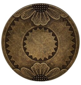 Jeremiah Watt Saltlick Flower Concho, 1-1/2"  Chicago Screw - 04282-AB-1 1/2