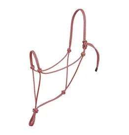 Silvertip Big Sky Rope Halter - Large - Pink/Blk - 35-9586-W32