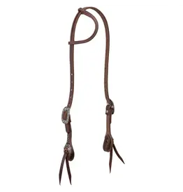 Working Tack -  Sliding Ear - Headstall with Floral Hardware 10-0642