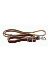 8' Leather Roping Reins - Latigo Leather - Rolled Center - 212397