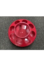 Plastic Screw On Base - Red - 115-029