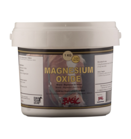 Basic Sports Magnesium Oxide Pure -  5kg TEN462 - 80462 - Assists in calcium and potassium uptake and plays a role in the formation of bone, and in carbohydrate and mineral metabolism.