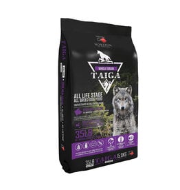 Horizon Taiga Whole Grain Pork Meal Dog Food - 15kg/35lb - 49212 -Purple Bag