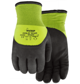 Watson Gloves Gloves* Stealth Cold War 3/4 Dipped Foam Nitrile Two Layer 9392 - L
