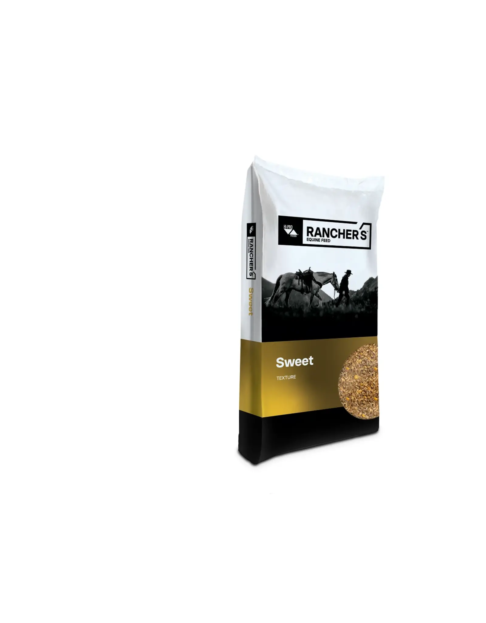 Step Right Rancher's Equine Feed Sweet - Textured - Light to Moderate Activity - 20 kg - 17188755 - NSC 45.6% - CP 12%, Fat 3.5%, Fiber 6.0%