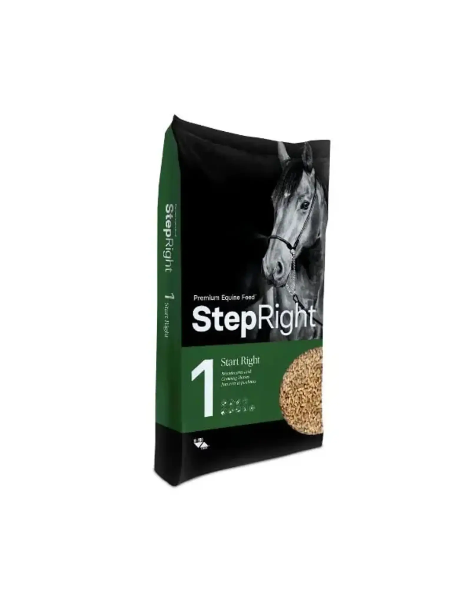 Step Right STEP RIGHT - STEP 1 -START RIGHT - 18kg- Lactating Mares, Foals, Weanlings - NSC  36% - CP  16%, Fat 5%, Fiber 7.5% - Soy Free - 12505525
