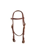 Browband Headstall with Buckles, Oiled Harness Leather - 202826-57