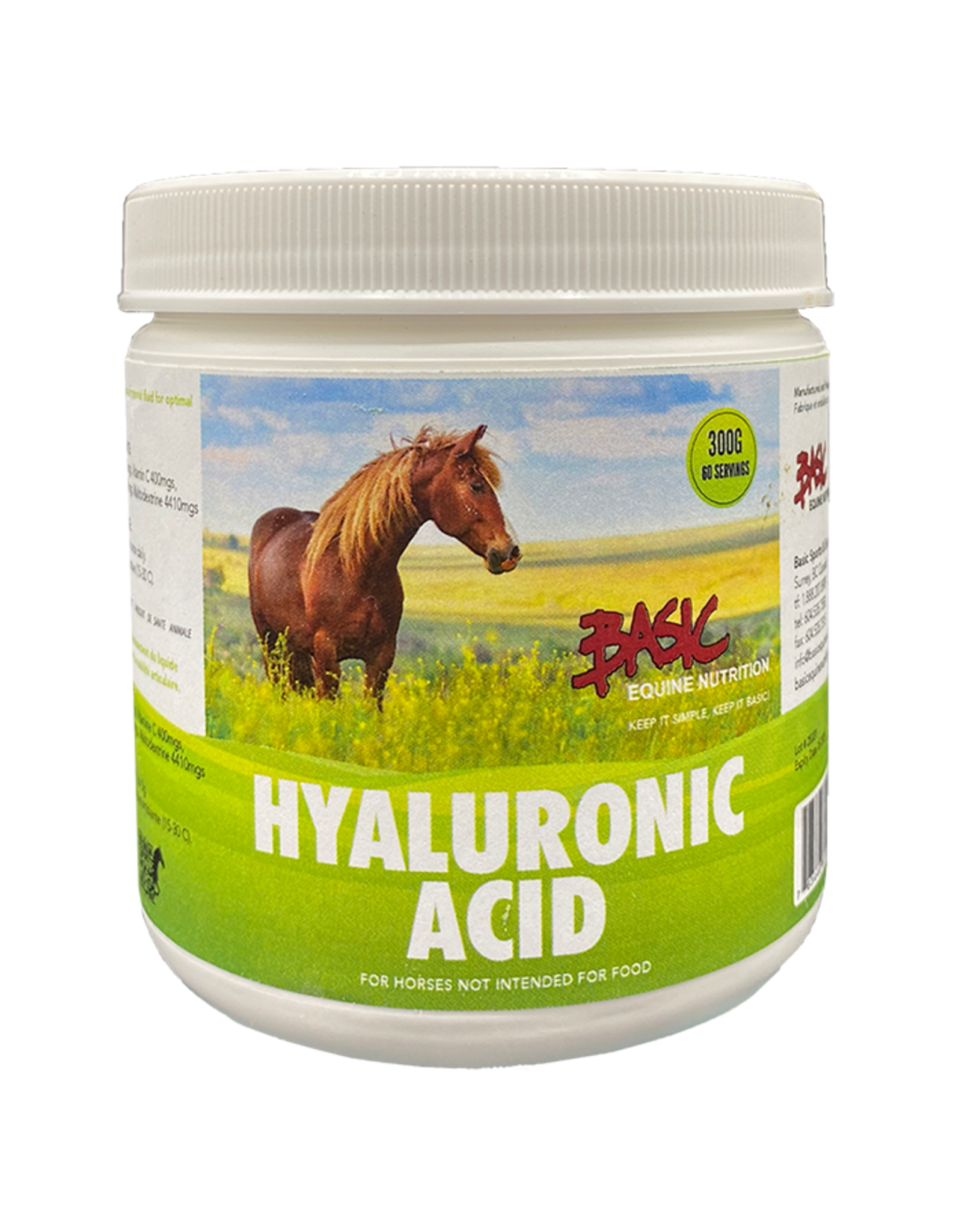 Hyaluronic Acid 99%  1kg TEN598 - ***Acts as a lubricating substance within the joint creating a protective barrier that reduces friction, relieving inflammation