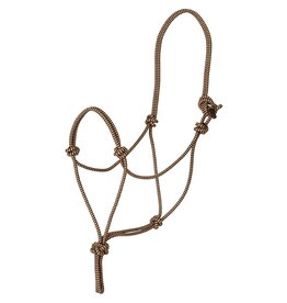 Mustang Mustang Premium Nylon Rope Halter - BLK/TAN - HORSE 298106-72