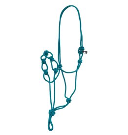 Mustang Mustang Infinity Knot Rope Halter and Lead - HORSE -TURQ 292769-19