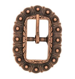#1584 Oval Berry Buckle 5/8"- Antique Copper -  01584-AC-5/8