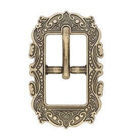 Western Floral Buckle Antique Nickle - 3/4" -  01873-AN-3/4