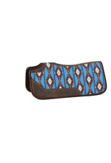 COUNTRY LEGEND CONTOUR PAD WITH SOLID COLOUR WOOLEN BLANKET  W/FELT - NV/BL/BG - 34" x 14" - 273946-40