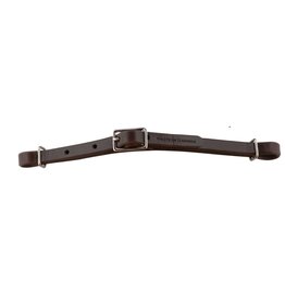WESTERN RAWHIDE CURB STRAP - LATIGO BURGUNDY  LEATHER - 172423-55