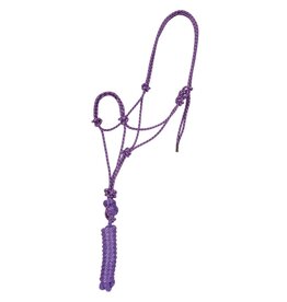 Economy Mountain Rope Halter w/ Lead - Regular - Purple/Black/Pink - 292984-04