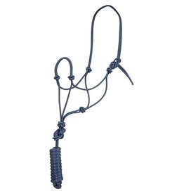 Economy Mountain Rope Halter w/ Lead - Regular - Navy - 292984-21