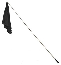 MUSTANG TELESCOPING TRAINING FLAG  6" TO 6.5'  - BLACK - 666599-27