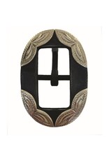 WESTERN RAWHIDE SIGNATURE RUST IRON SILVER BUCKLE 3/4" - SILVER TRIM - 510126