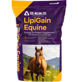 LipiGain Equine - Energy and Protein Supplement 18.2 kg - Protein 20%, Fat 41-43%, Fiber 10%, 16.97% Omega 3 Fatty Acid